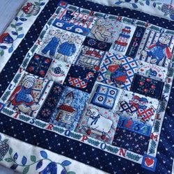 Vintage Prairie Primer Doll Quilt Cradle Bedding Blanket