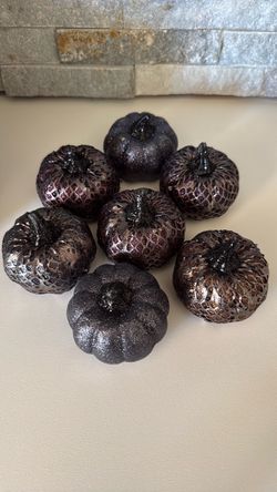 Glitter pumpkins