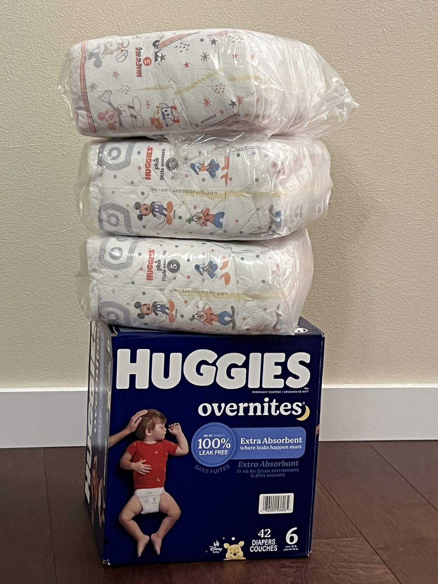 Huggies’ diapers Size 5 & 6