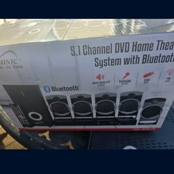 65 reviews
(2.7)|
65
Supersonic SC-37HT 5.1 Surround Sound System, Home Theater with DVD/CD Playback, Karaoke, FM Radio, USB Input, 25W Speakers, Mult