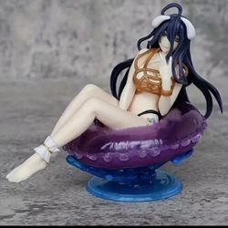 NEW Sexy Anime Overlord Albedo bikini Swimwear swim ring PVC Figure Statue Toy Gift