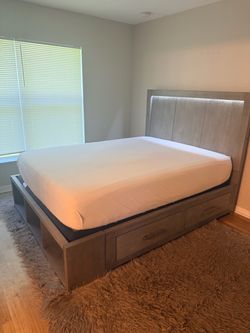 Tempurpedic Mattress and Ashley’s Storage Bed Frame