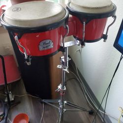 Pro Pearl Bongos With Stand
