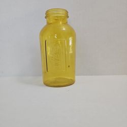
Vintage Apothecary Jar Medical Medicine Bottle Yellow thick Glass 1/2 kg Curiousity Jar Collectible Antique Jar

