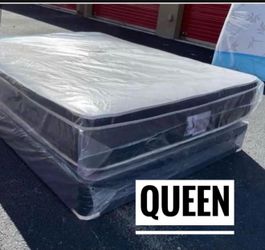 Queen Size Mattress Set PillowTop – Brand New –  Same Day Delivery Available 🚚