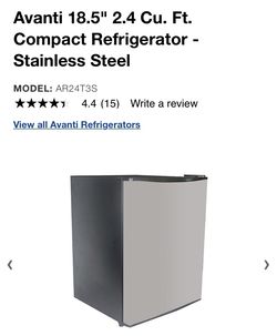 Avanti mini fridge