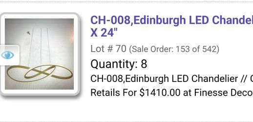 Finess decor Edinburgh LED Chandelier CH-008