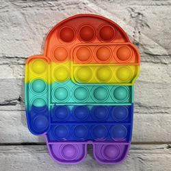 Among Us Fidget Pop It Large Bubble Sensory Stress Relief Kids Pop-It New.