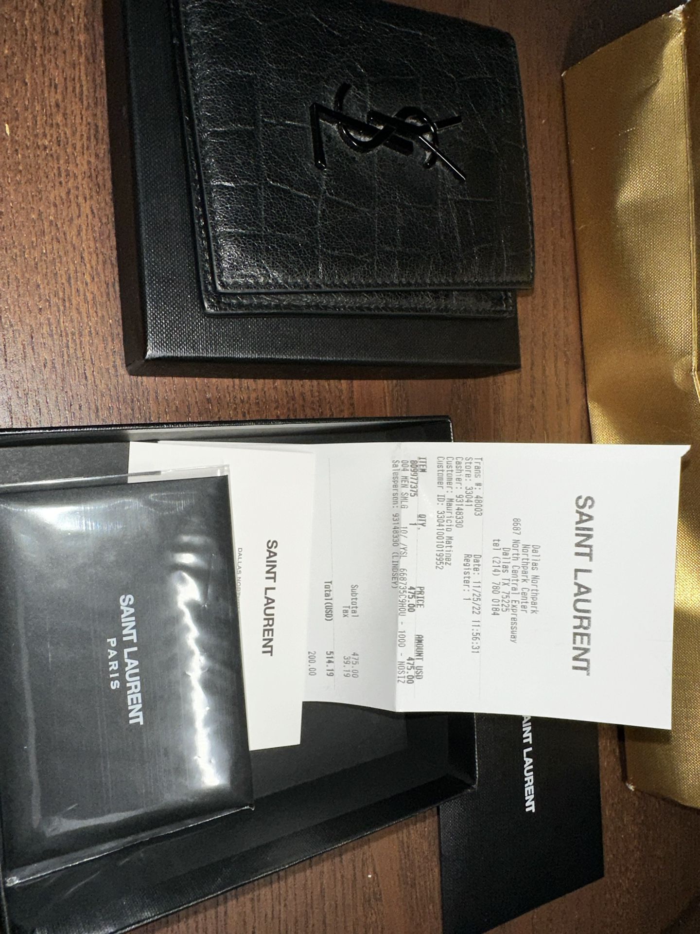 Black Leather YSL men Wallet for Sale in Irving, TX - OfferUp