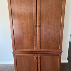 Large Hutch/Armoire With Shelves