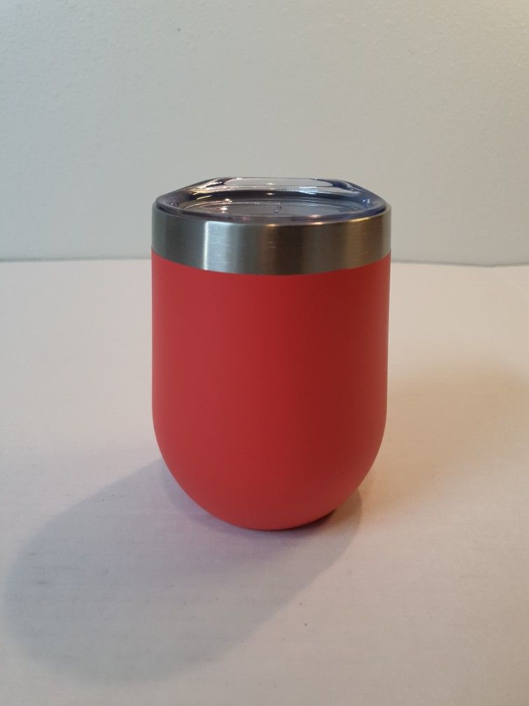 Zak Designs 11.5oz Wine Tumbler Stainless Steel Double Wall Insulation, (Peach ).condition preowned ( never used) without tags.
Product Details
Vacu