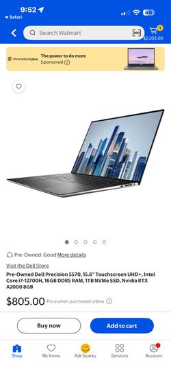 Dell Precision 5570 laptop.