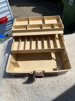 Tiered tool, fishing or craft box