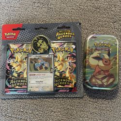 Pokemon Ascended Heroes Mega Evolution and Flareon Tin