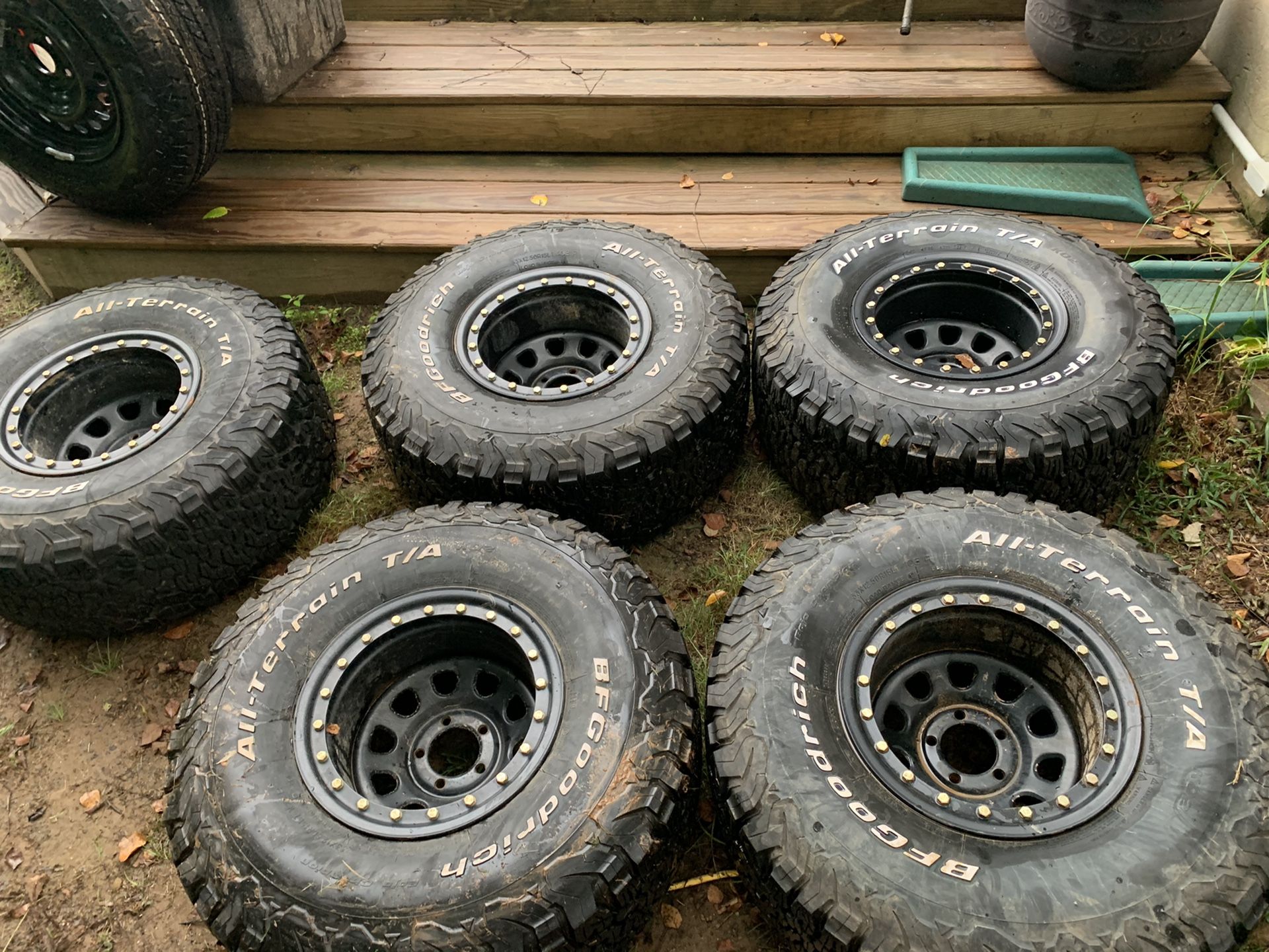 Wrangler TJ tires and rims 33x12.5x15