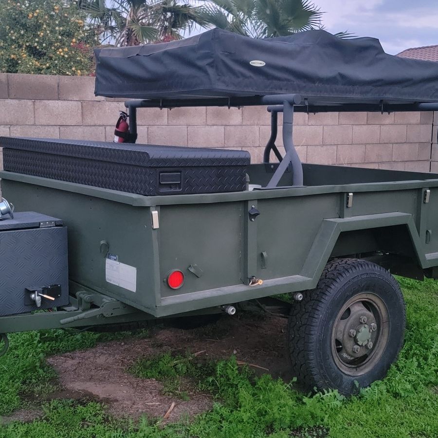 Overland Offroad Tent Trailer - M101A1 Army Military Trailer
