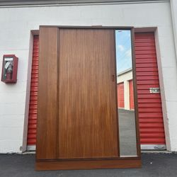 Mid Century Modern MCM Teak Tambour Armoire/Wardrobe  by Austinsuite/Cupboard