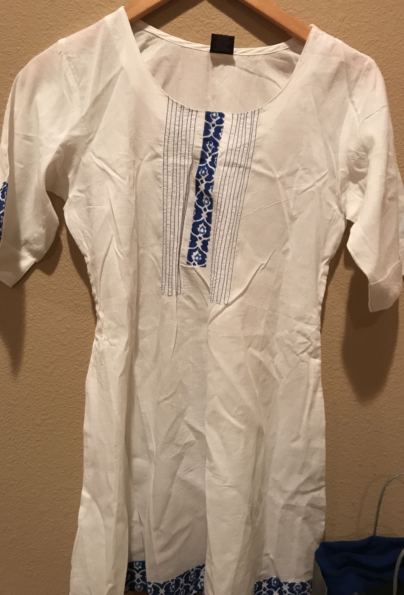 White cotton tunic