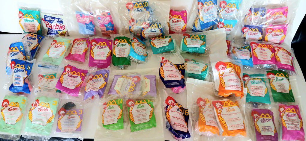 50 McDonalds Barbie Happy Meal Fast Food Toys