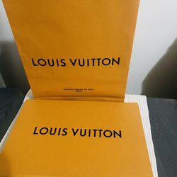 Louis Vuitton shopping bag and box set