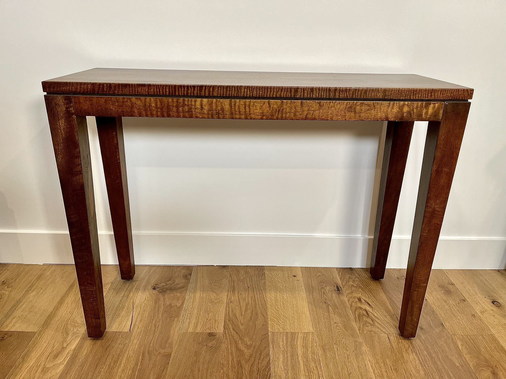 Solid Wood Narrow Console Table – Excellent Condition