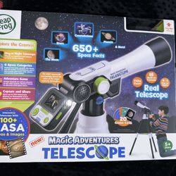 LeapFrog Magic Adventures Telescope Real Telescope NASA Content Photos 110x Zoom