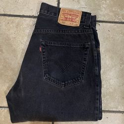 Levi's 550 Black Relaxed Fit Jeans W32 L32