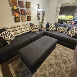 Sofa, Love Seat & Ottoman 