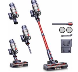 INTETURE Cordless Vacuum Cleaner 650W/55Kpa, 70 Mins Cordless Vacuum, Self-Standing Upright Stick Vacuum Cleaner with Wall Mount Charging, Touch Scree