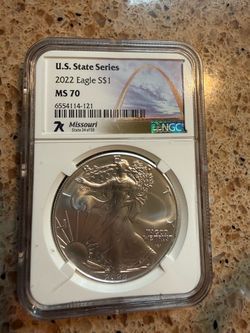 2022 American Silver Eagle NGC MS70 Missouri