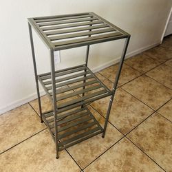 Stand rack 31 inches tall 14 inches long  13 inches wide