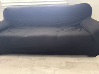 Sturdy Sofa with Cover – Perfect Cushions (Peeling underneath) - $50