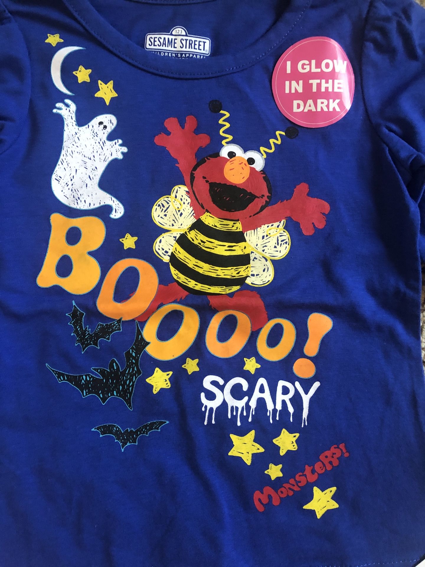 NEW 3T Toddler Girls Halloween shirt lot: Paw Patrol, Sesame Street Elmo & Cat & Jack