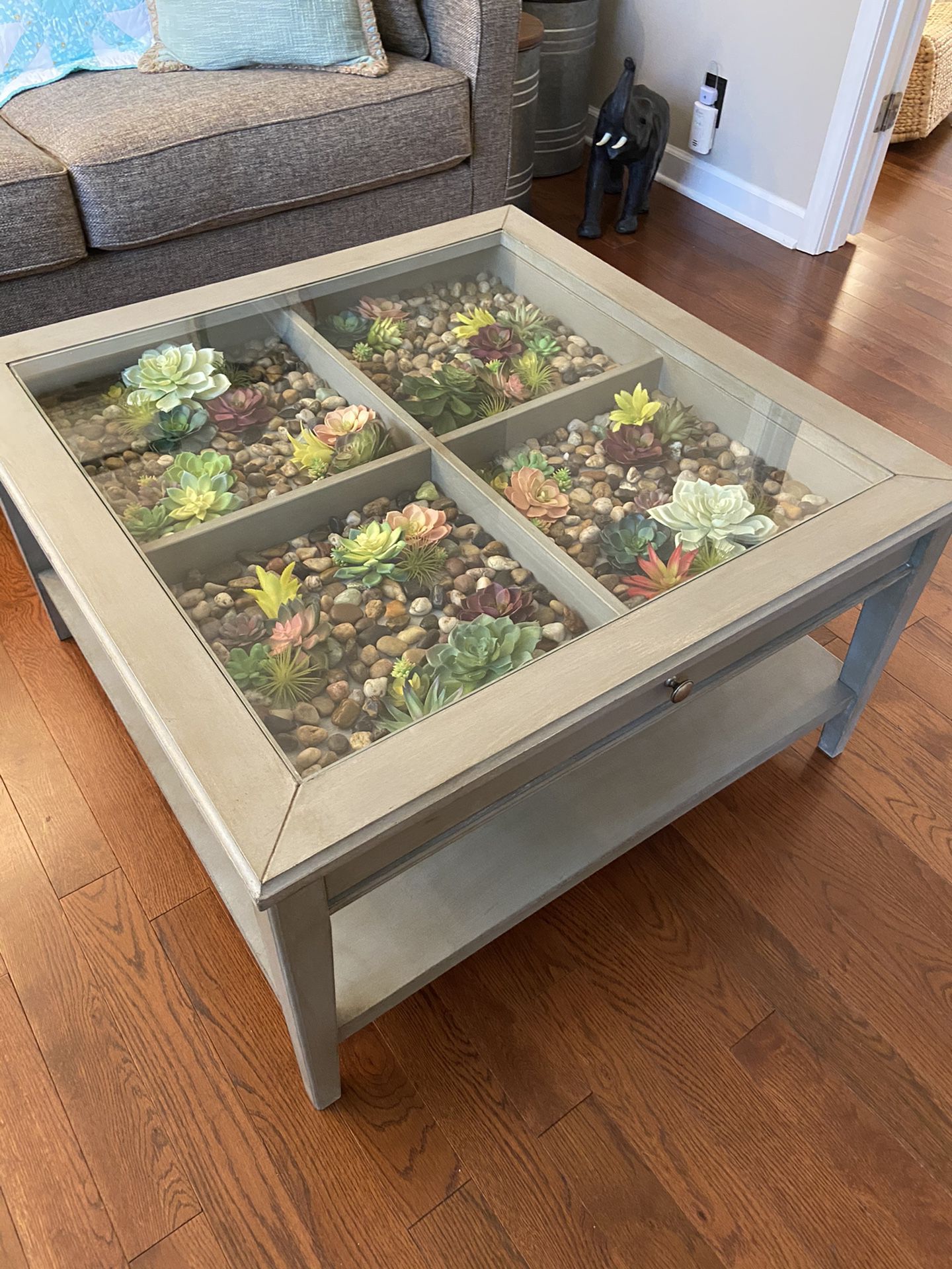 Succulent coffee table