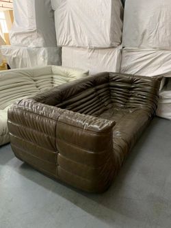 New togo style 3 seater with arm - Vitnage Brown$1600