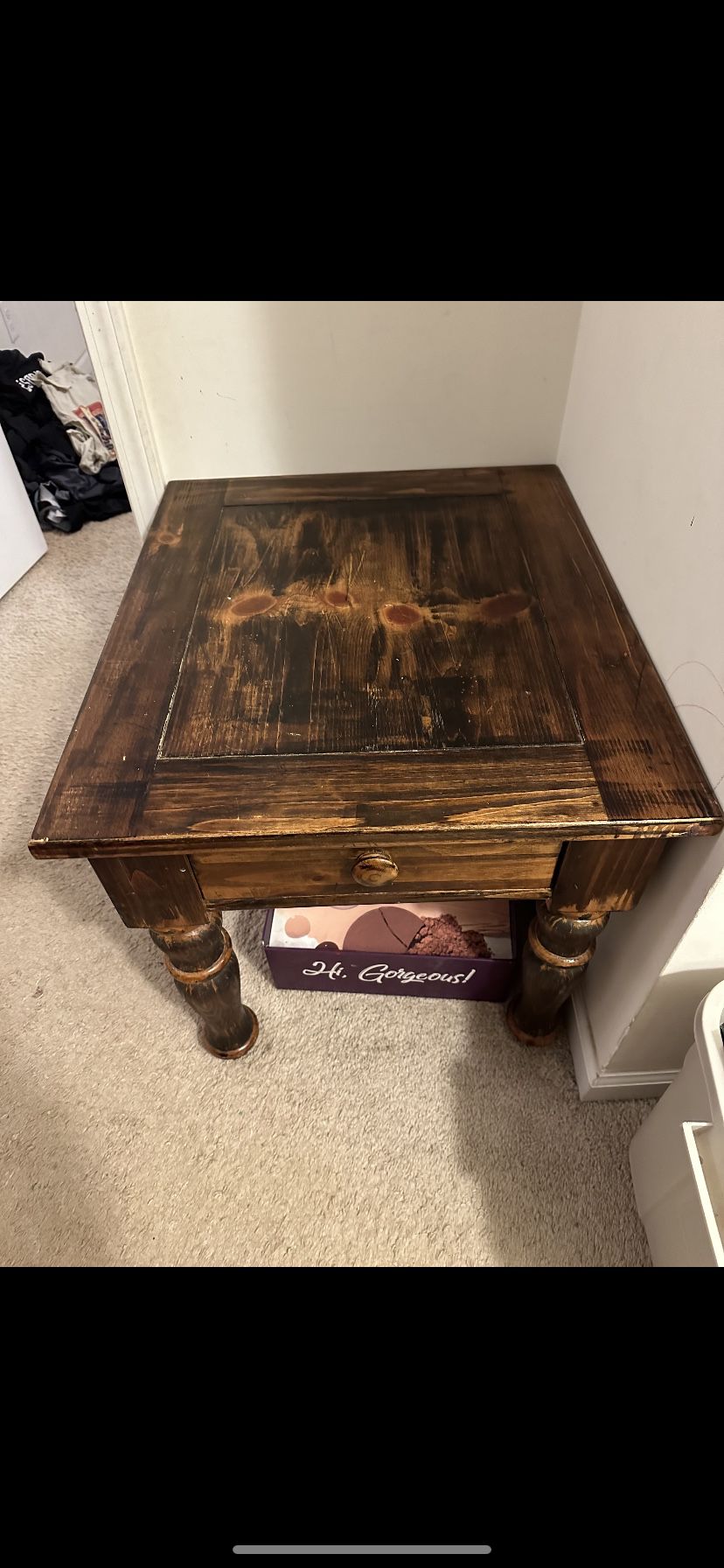 Bed Side Table, Or Side Table to Go With Living Room Furniture 