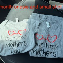 Matching mothers day shirt/onesie $3