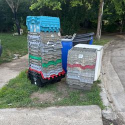 Free Plastic Boxes And Bins On Wheels