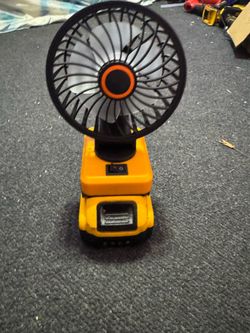 Dewalt 20V Max Compatible Top Off Personal Fan with Dual Charging Ports