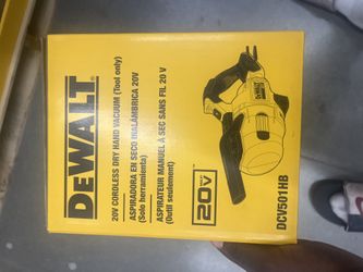 DEWALT 20V MAX Cordless Dry Hand Vacuum (Tool only)