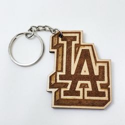 Wood keychain