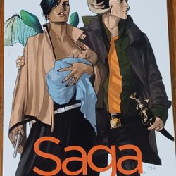 Saga Paperback Thick Comic Book Volume 1 Vaughan Staples Family Universe