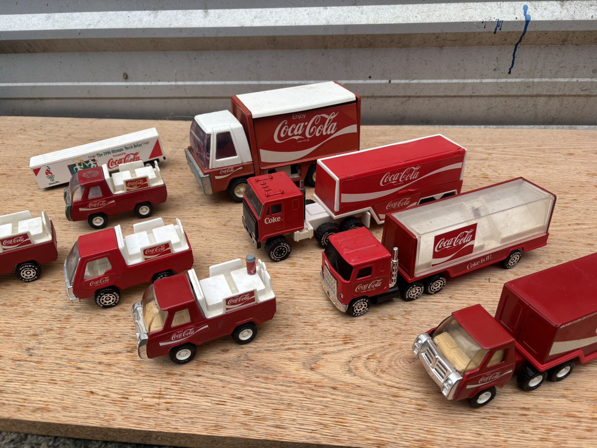 Vintage Metal Coca Cola Trucks