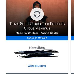 Travis Scott Tickets 11/27 Miami