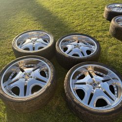 5 Lug 24 Inch Tis Wheels Off Ford Expedition 