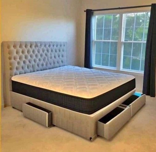 Bed With Storage. Queen. King.  Super Offer. Ask For Price 