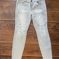 Torrid  Grey Jeggings Size 14