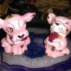 Hand Painted Salt And Pepper Shakers Vintage Japan