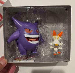 Pokémon battle ready figurines Gengar Scorbunny