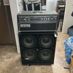 Ampeg SVT-200T Bass Amplifier Head with Avatar 4x10 Bass Speaker Cabinet